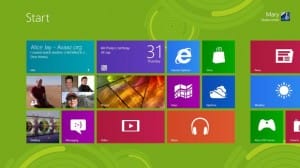 windows 8 Start Screen, image from Microsoft.com