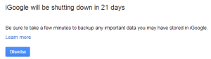 igoogleshutdown