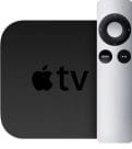 Image of Apple TV with remote, image from apple.com
