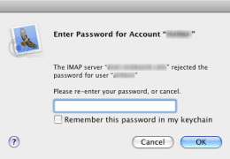 Missing Mac Mail Password
