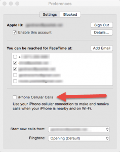 facetime login yosemite