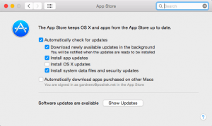 Mac OS X Automatic Updates