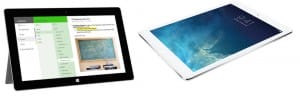 Microsoft Surface Pro 3 and iPad Air
