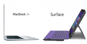 Macbook Air versus Microsoft Surface