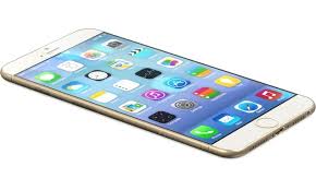 iPhone 6 in white/gold, image from Apple.com