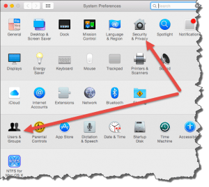 OS X System Preferences Window screenshot Mac Firewall