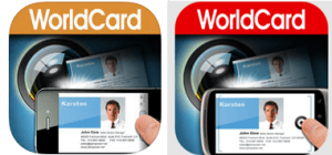 WorldCard Mobile icons for Apple and Android