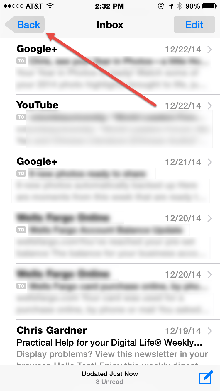 how to make a email folder on iphone