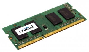 Image of RAM chip (SODIMM), image from crucial.com