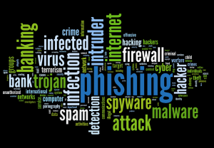 Graphic of computer and digital life threats, image from Shutterstock