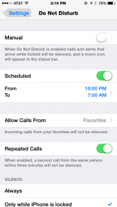 iPhone-donotdisturb-scheduled-screenshot