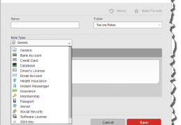 LastPass Secure Notes