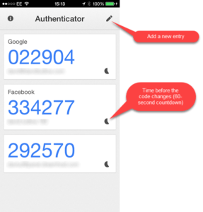 google authenticator add account