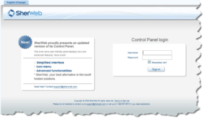 sherweb-control-panel-screenshot