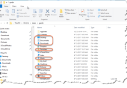My Computer's folders