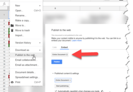 Add Google Sheet to Web Page