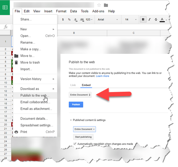 Add Google Sheet to Web Page – Practical Help for Your Digital Life®