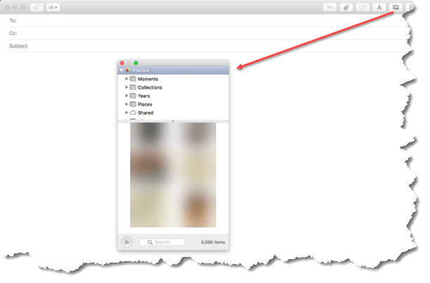 how to send photos by email on mac