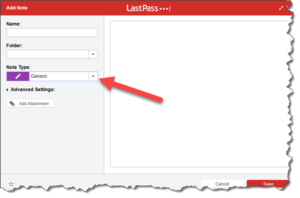 lastpass-secure-note-template-drop-down-list-screenshot