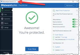Another Malwarebytes Update