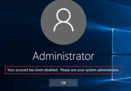 Win10 Admin Account Disabled