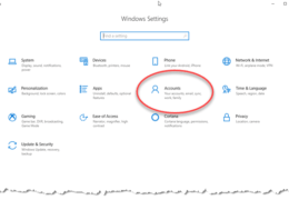 User Accounts in Windows 10