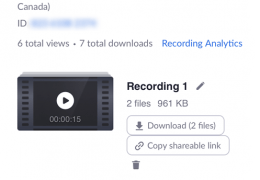 Sending Zoom Recording to Facebook