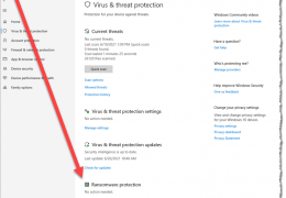 Windows 10 Ransomware Protection