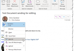 Can't Edit Emailed Document