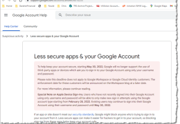 Gmail Security Lockout