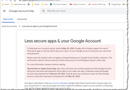Gmail Security Lockout
