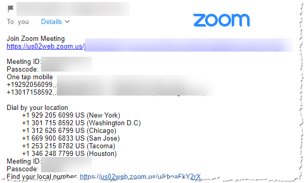 Zoom Invite not Working
