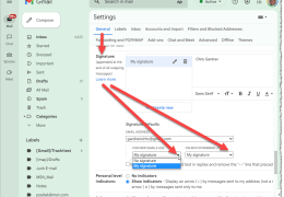 No Signature in Gmail