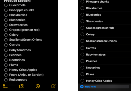 iOS17 Grocery Lists