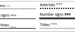 Word Tip: Horizontal Line