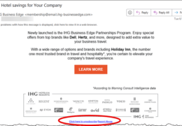 Unsubscribe Warning